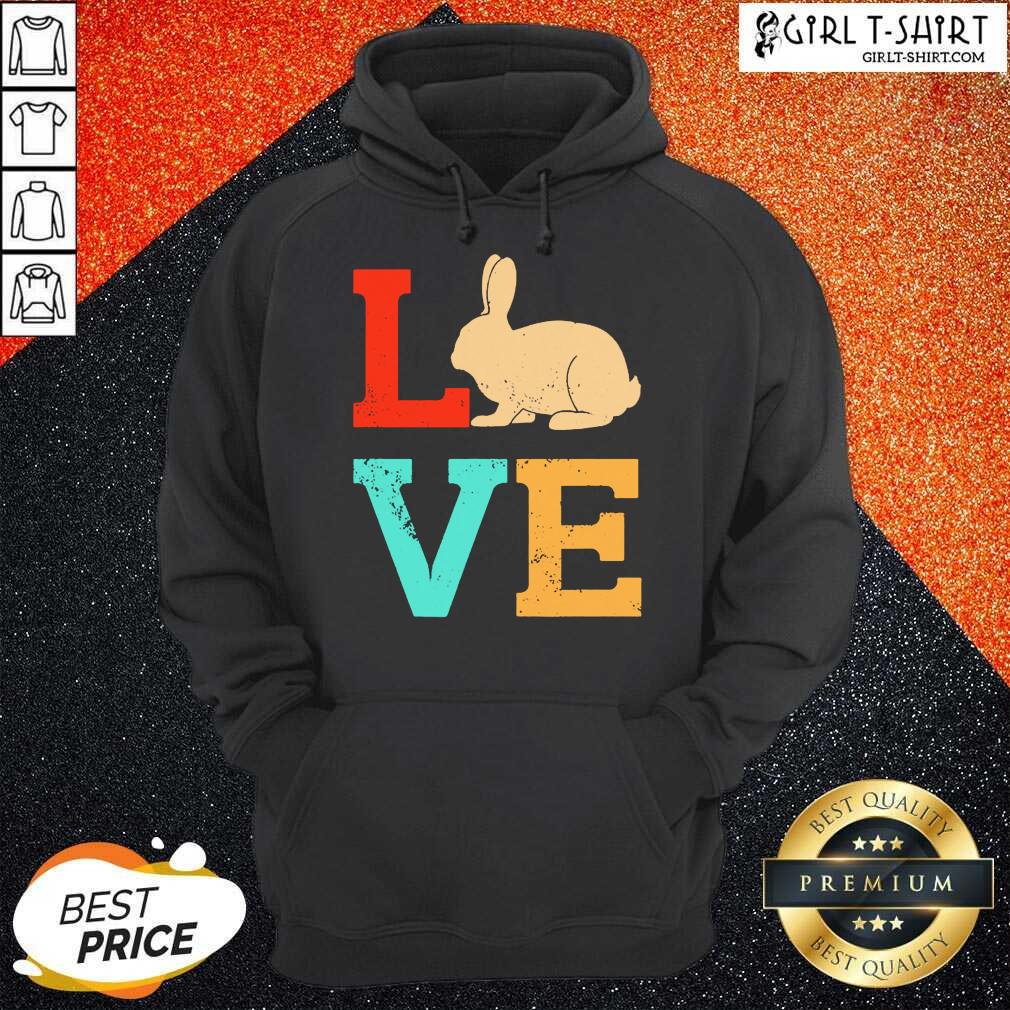 Funny Vintage Love Bunny Shirt - Image 4