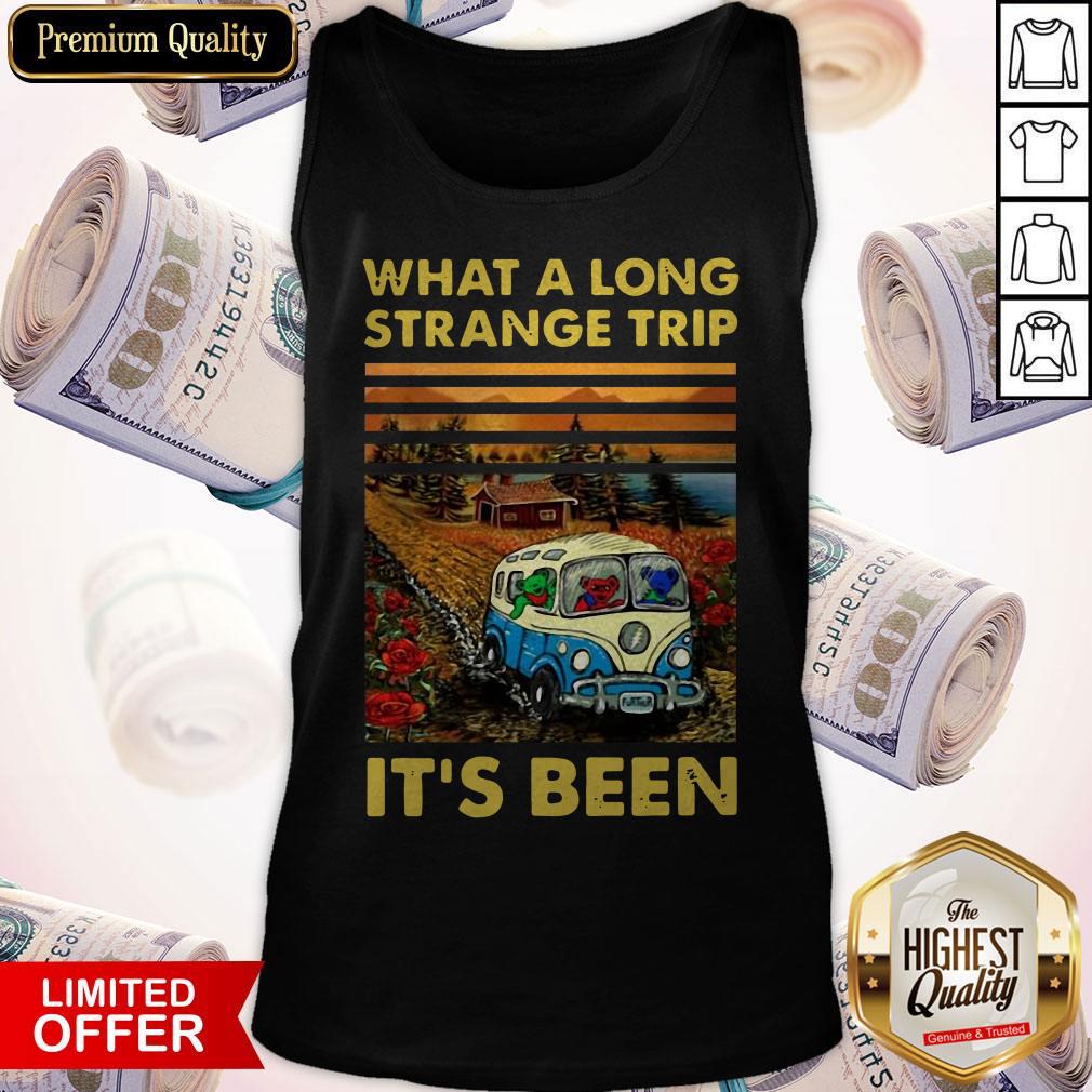Funny What A Long Strange Trip It’s Been Vintage Shirt - Image 4