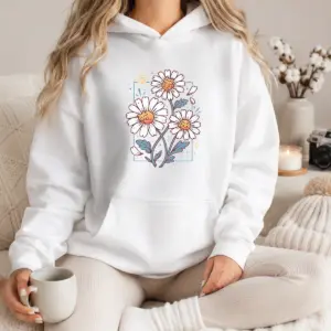 Alternative view of Funny With Cat Daisies Shirt
