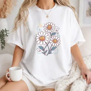 Funny With Cat Daisies Shirt