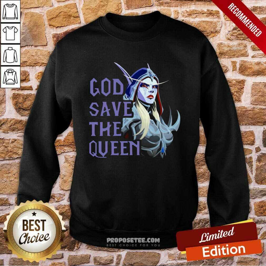 Funny World Of Warcraft God Save The Queen 2021 Shirt - Image 4