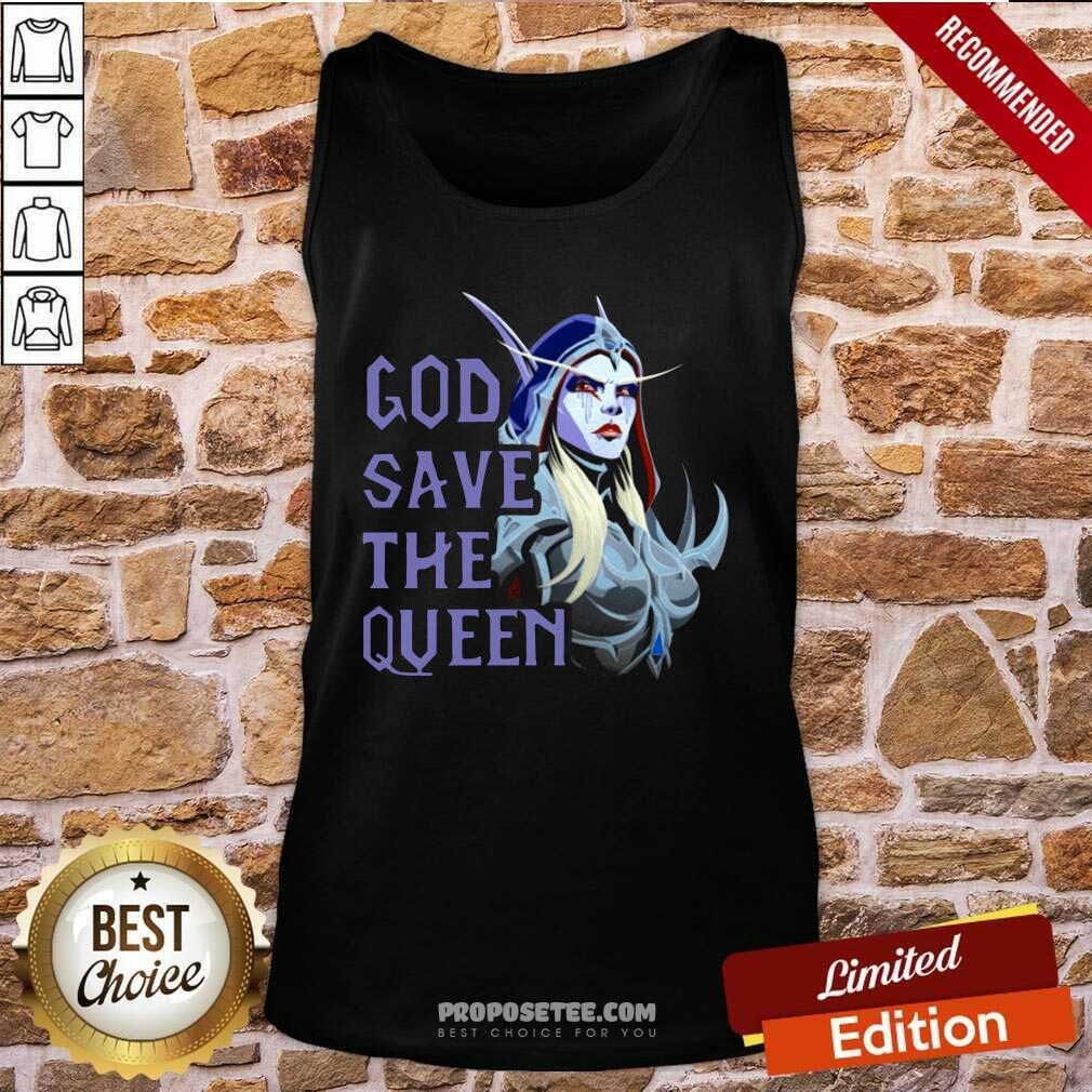 Funny World Of Warcraft God Save The Queen 2021 Shirt - Image 3