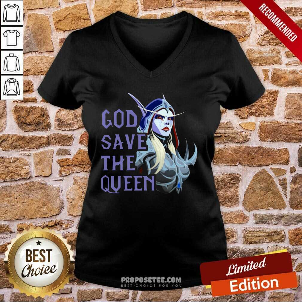 Funny World Of Warcraft God Save The Queen 2021 Shirt - Image 2