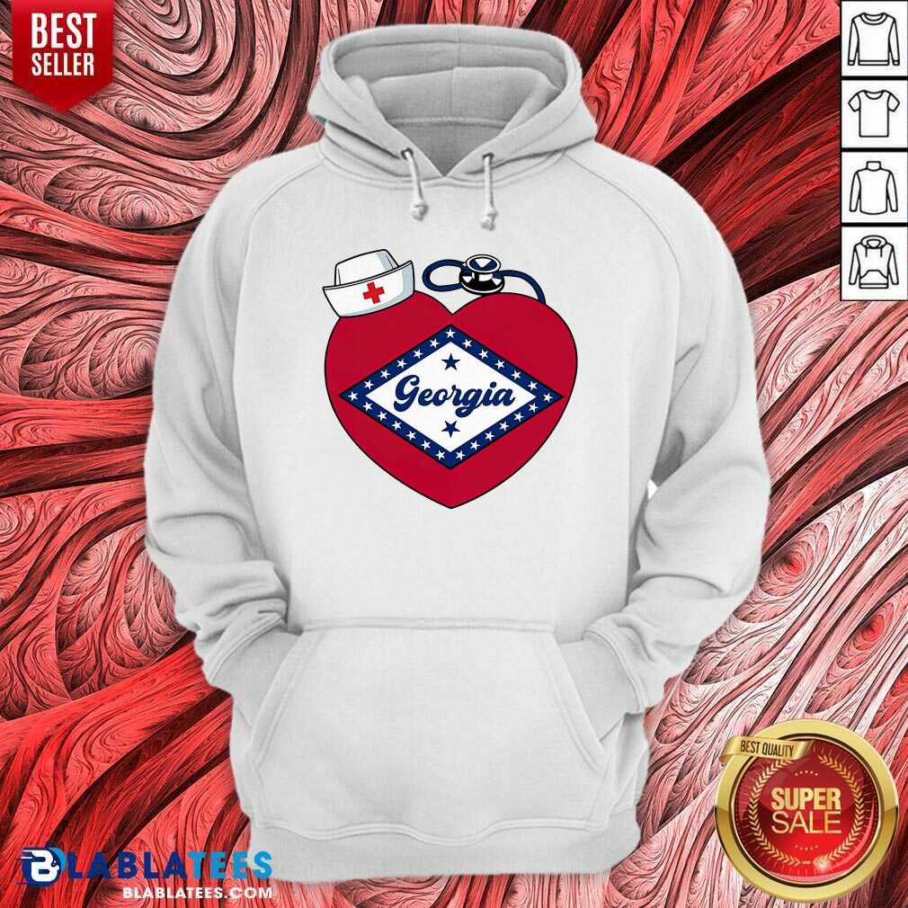 Georgia Nurse Stethoscope Heart Shirt - Image 5