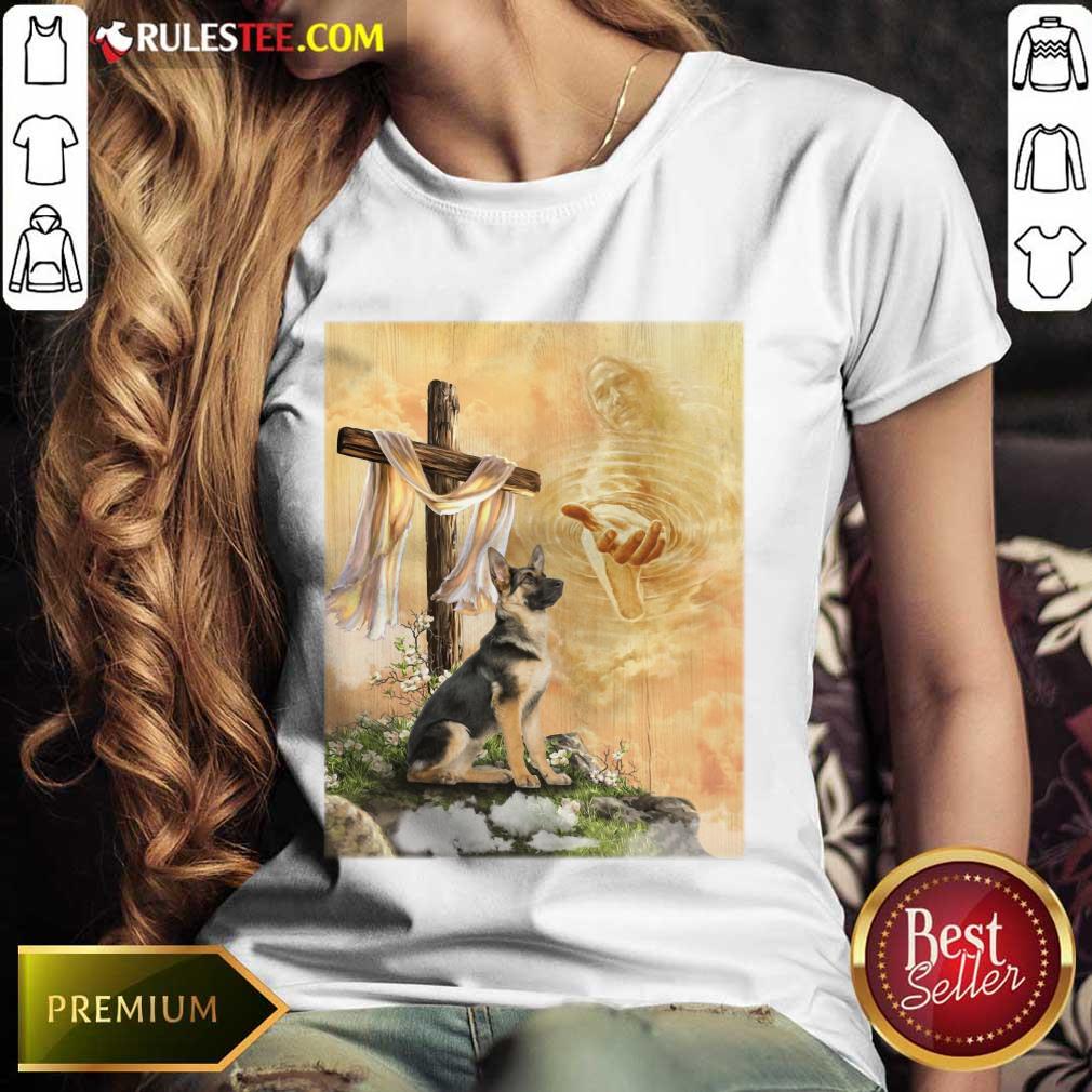 German Shepherd God Hand Shirt - Image 3