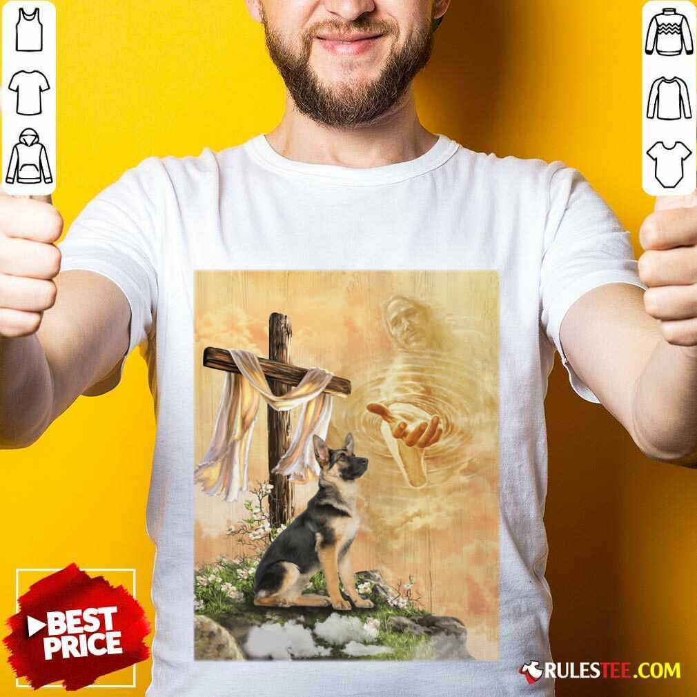 German Shepherd God Hand Shirt