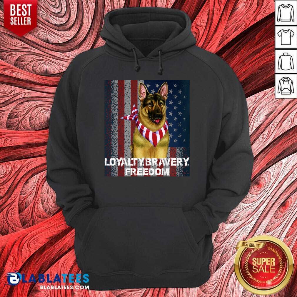 German Shepherd Loyalty Bravery Freedom Shirt - Image 5