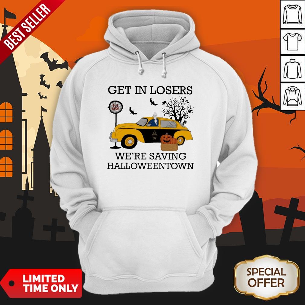 Get In Losers We're Saving Halloweentown Bus Top Shirt - Image 5