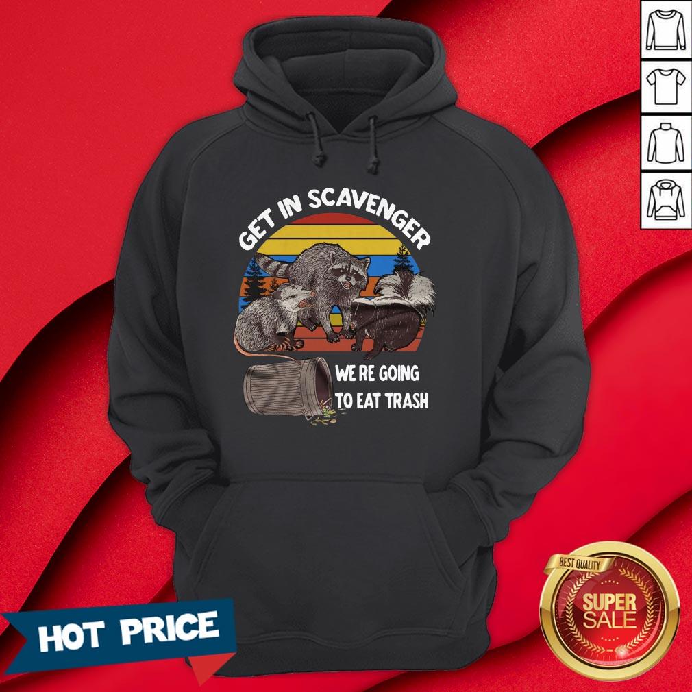 Get In Scavenger We'Re Going To Eat Trash Vintage Shirt - Image 5