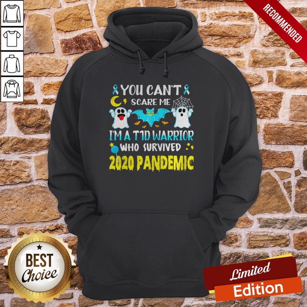 Ghost Diabetes Awareness You Can’t Scare Me I’m A Warrior Who Survived 2020 Pandemic Shirt - Image 5