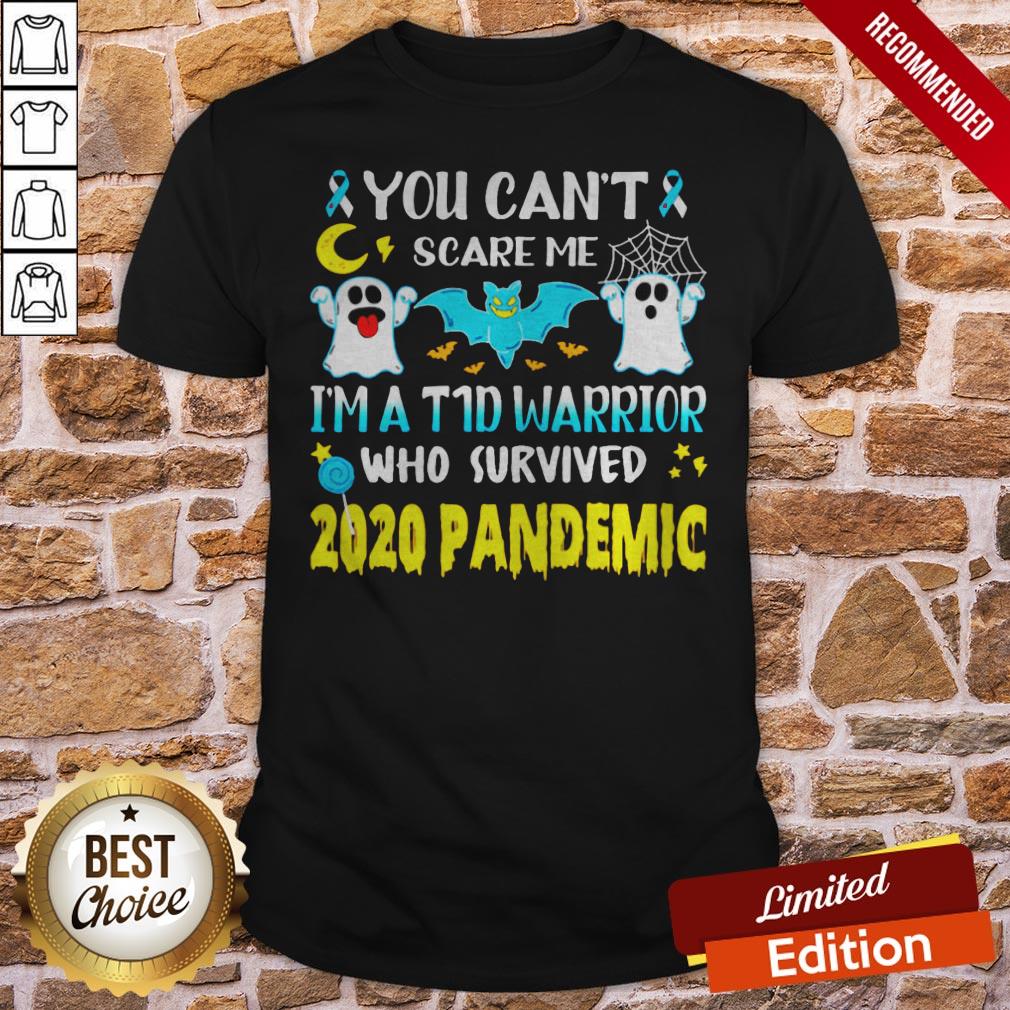 Ghost Diabetes Awareness You Can’t Scare Me I’m A Warrior Who Survived 2020 Pandemic Shirt