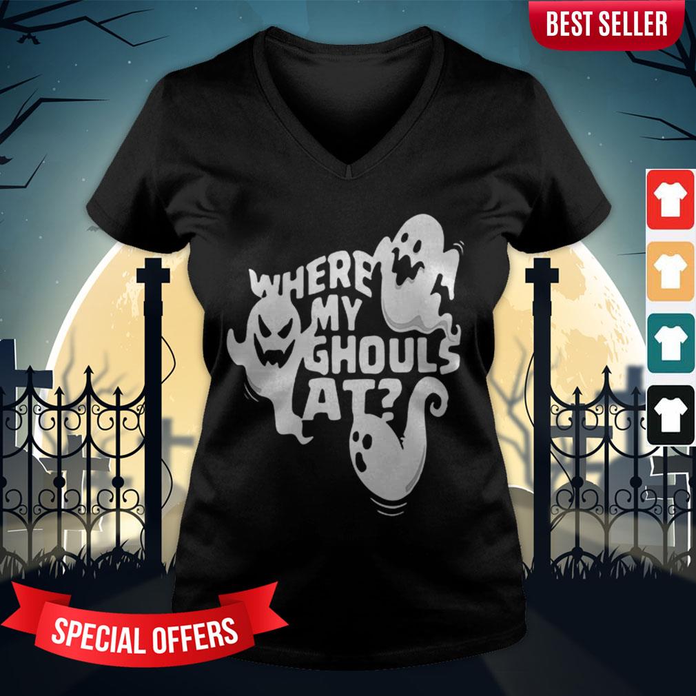 Ghost Where My Ghouls At For Halloween Tshirt - Image 2