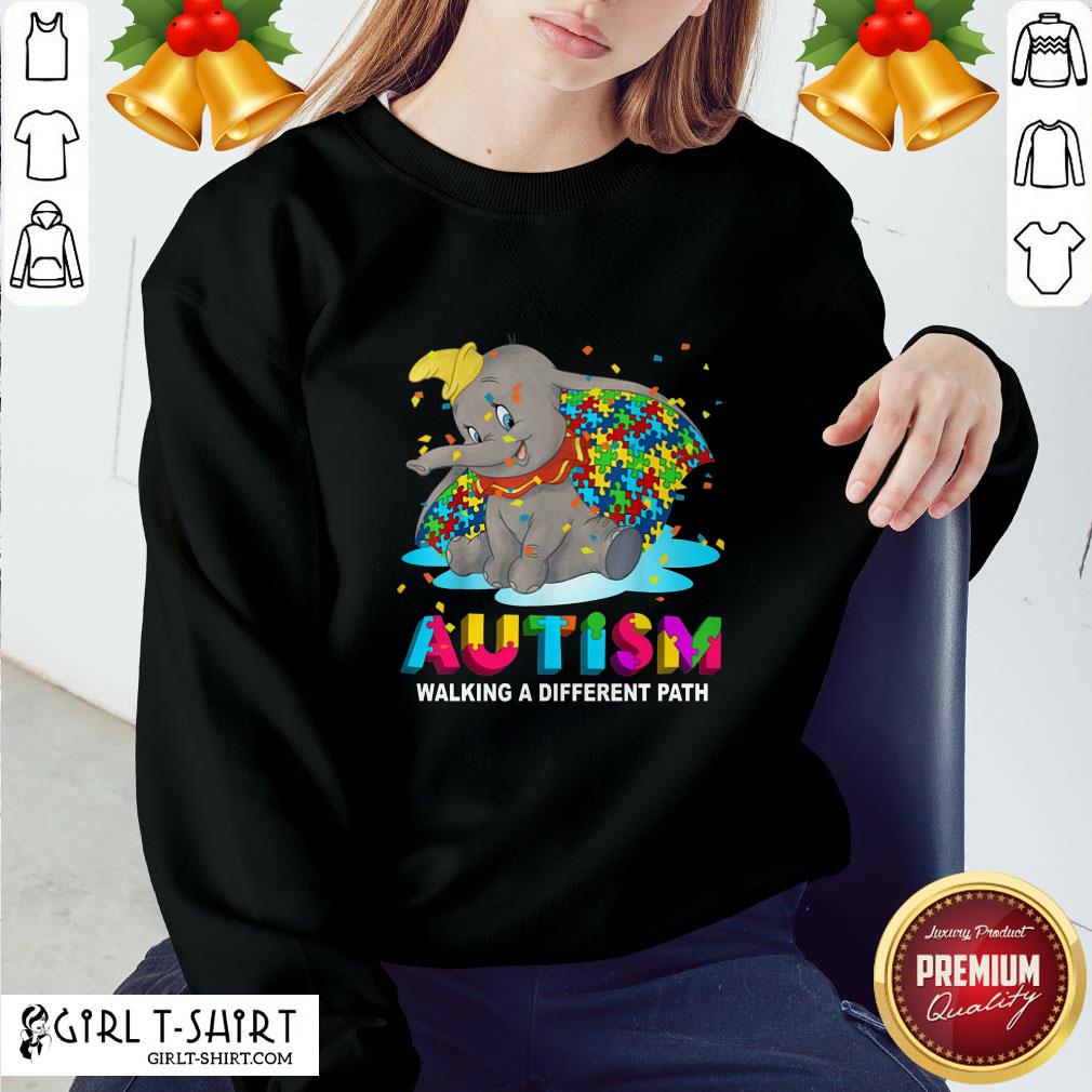 Gift Elephant Autism Walking A Different Path Shirt - Image 4