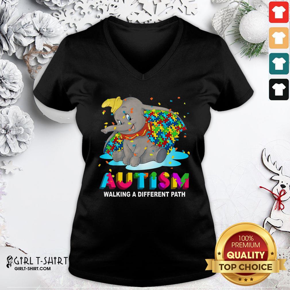 Gift Elephant Autism Walking A Different Path Shirt - Image 2