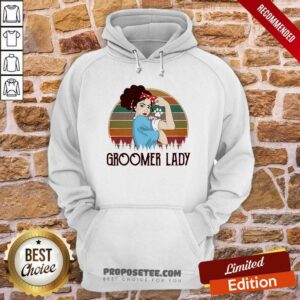 Alternative view of Girl Strong Groomer Lady Vintage Shirt