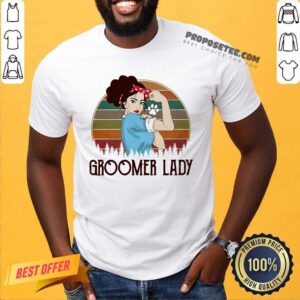 Girl Strong Groomer Lady Vintage Shirt