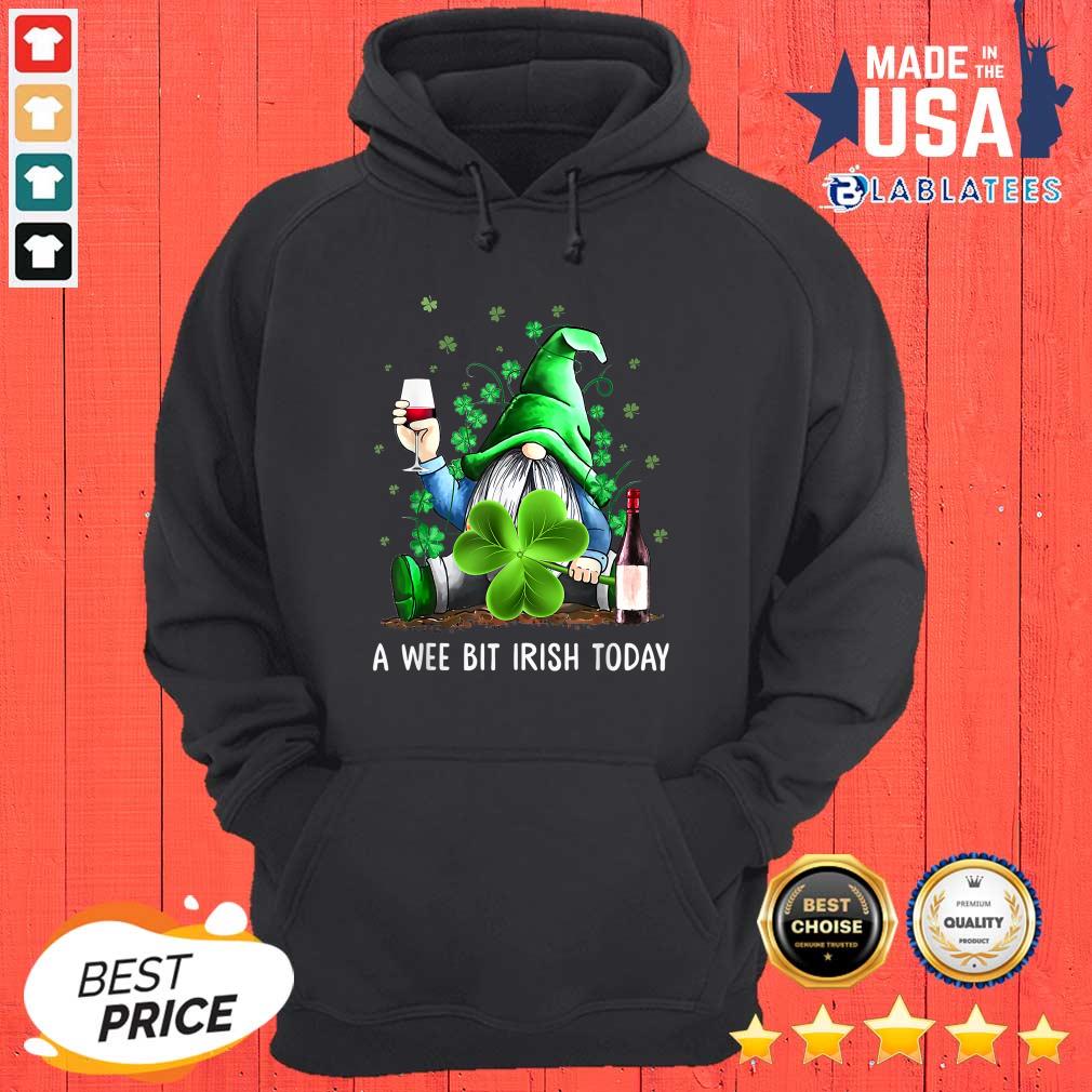 Gnome Drinks Wine Shamrock St. Patrick Day Shirt - Image 5