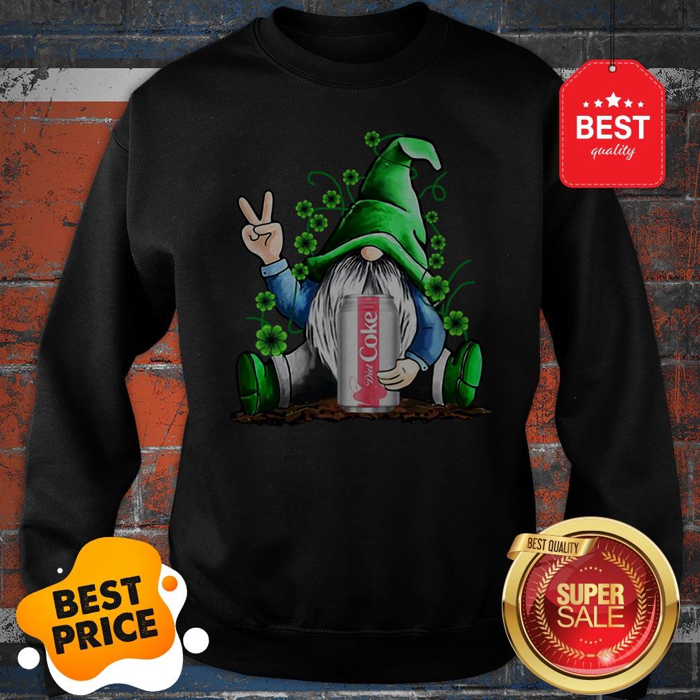 Gnome Hold Diet Coke Irish Shamrock St. Patrick’s Day Shirt - Image 2
