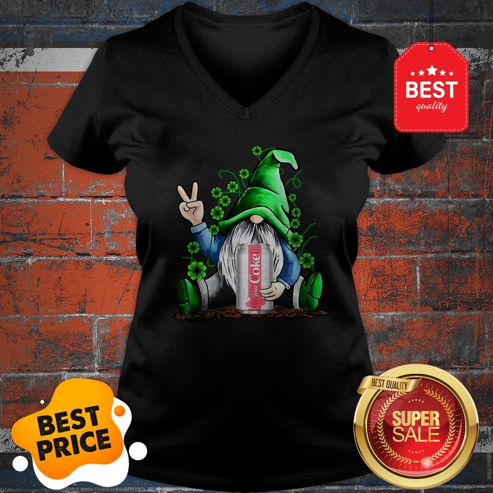 Gnome Hold Diet Coke Irish Shamrock St. Patrick’s Day Shirt - Image 3