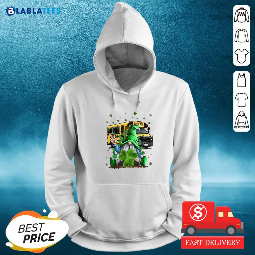 Gnome School Bus Happy St Patrick’s Day Shirt - Image 5