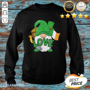 Alternative view of Gnomes Love Mexico Flag Patrick's Day Shirt