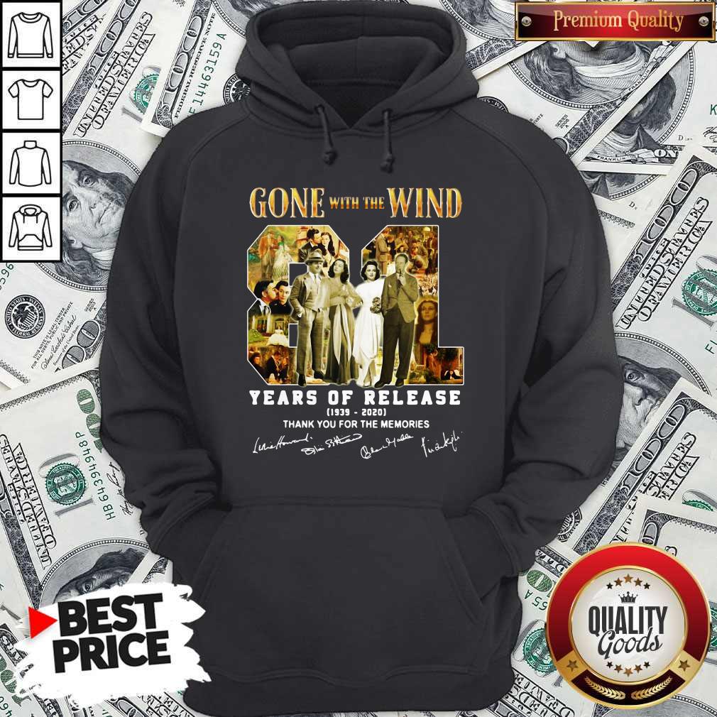 Gone With The Wind 81 Years Of Release 1939 2020 Thank You For The Memories Signatures Shirt - Image 5