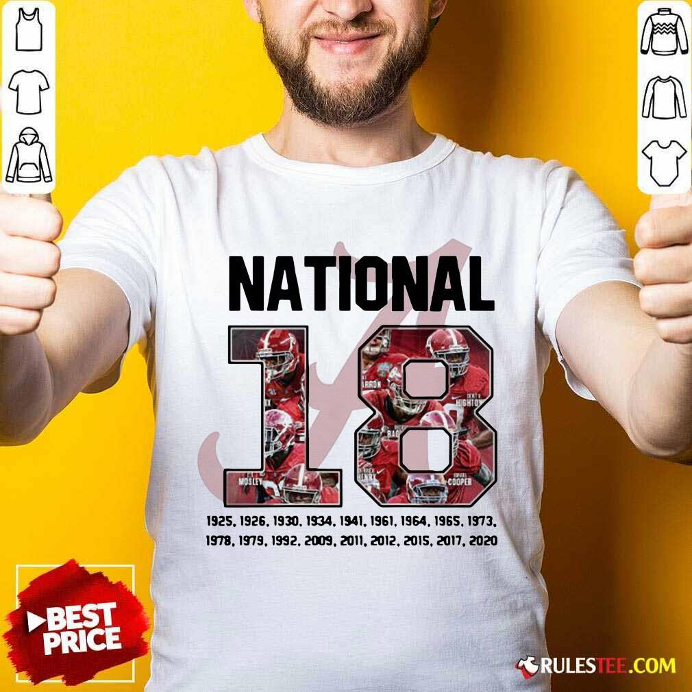 Good 18 Time National Alabama Crimson Tide Shirt
