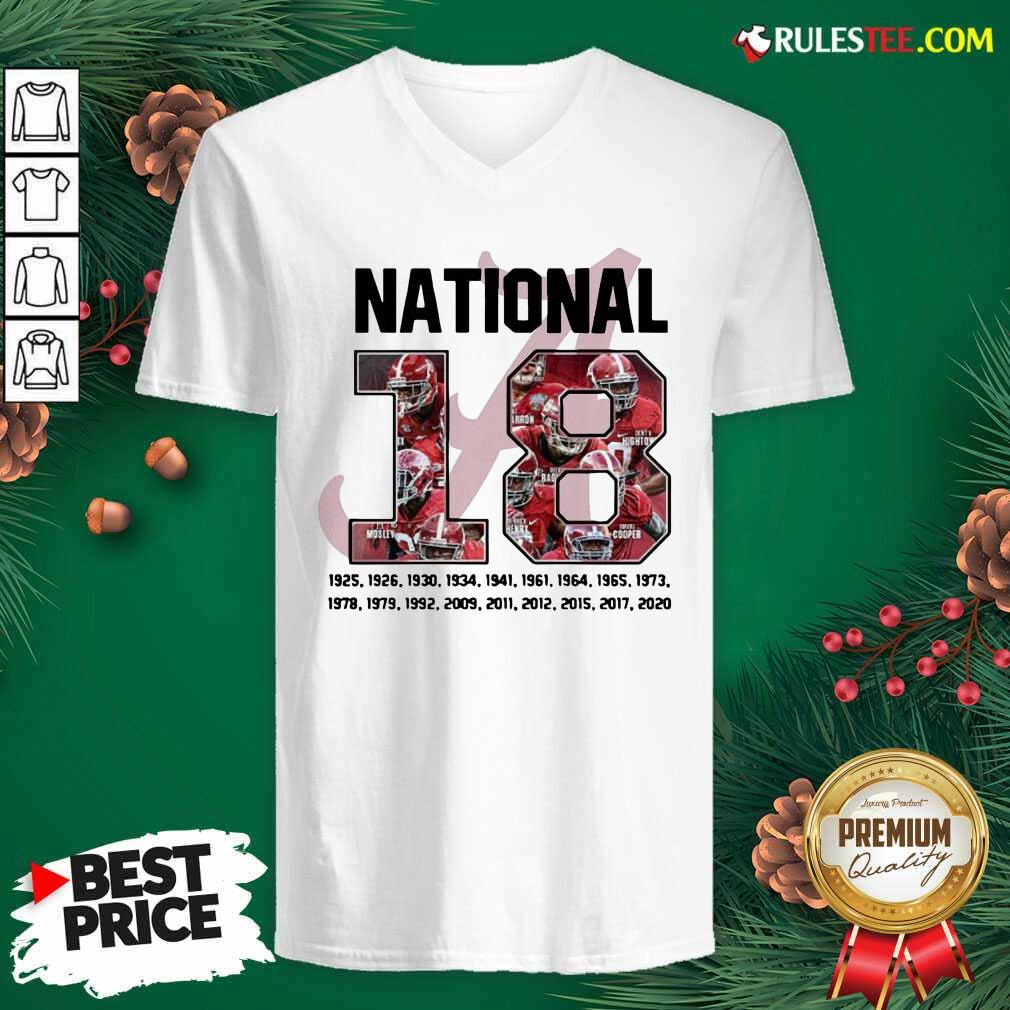 Good 18 Time National Alabama Crimson Tide Shirt - Image 3