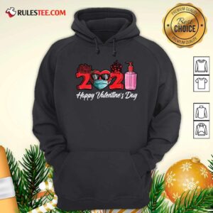 Alternative view of Good 2021 Face Mask Happy Valentines Day Shirt