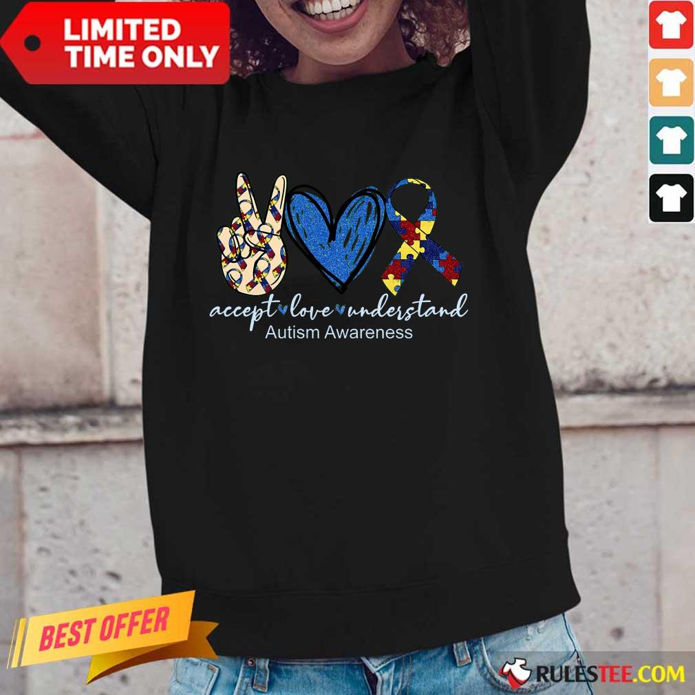 Good Accept Love Understand Autism Awareness Shirt - Image 2