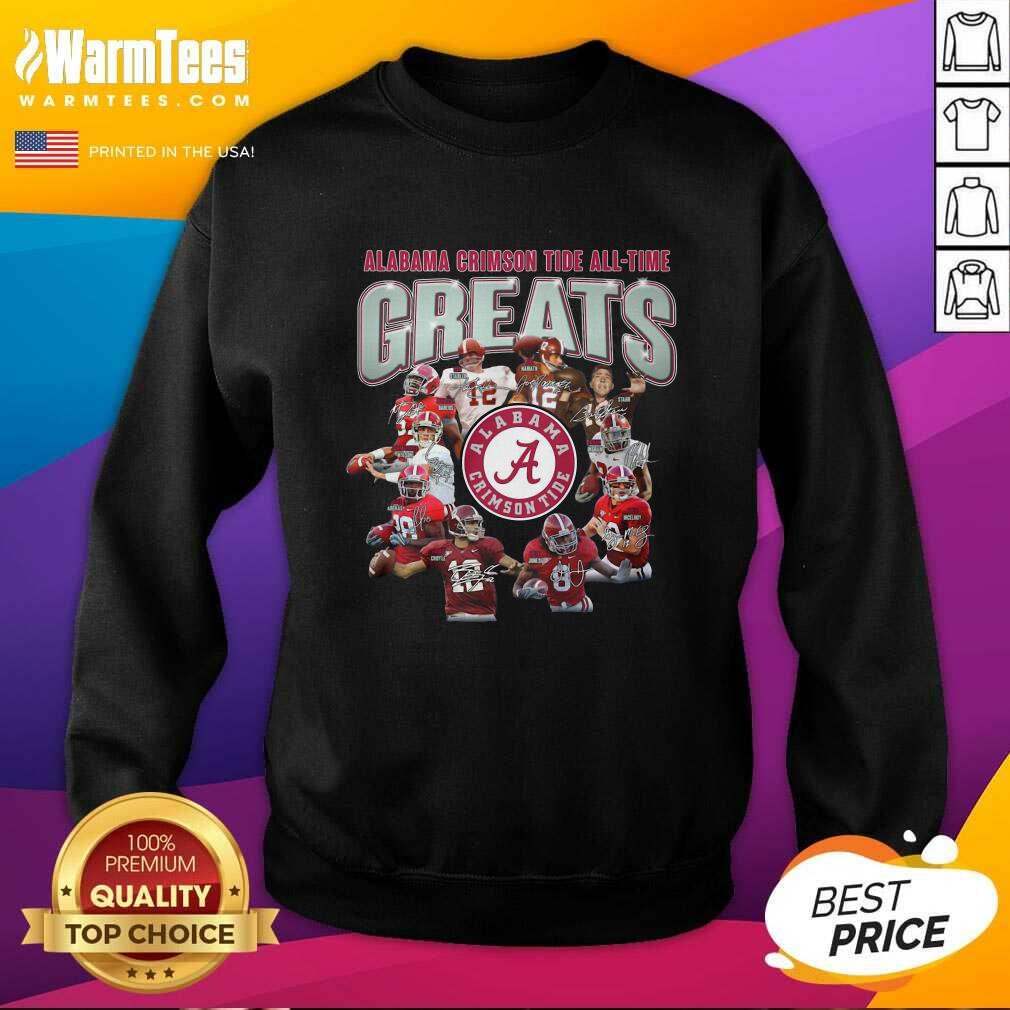 Good Alabama Crimson Tide All Time Greats Signatures Shirt - Image 3