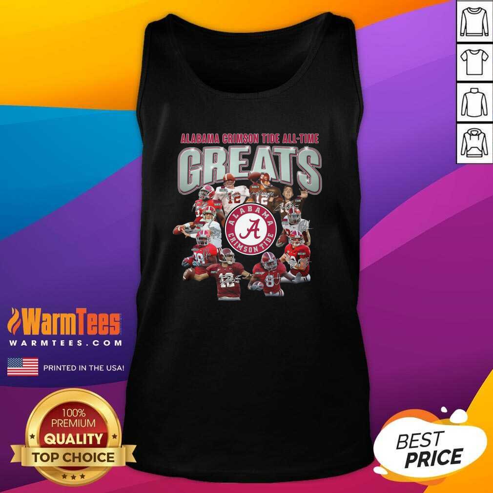 Good Alabama Crimson Tide All Time Greats Signatures Shirt - Image 4