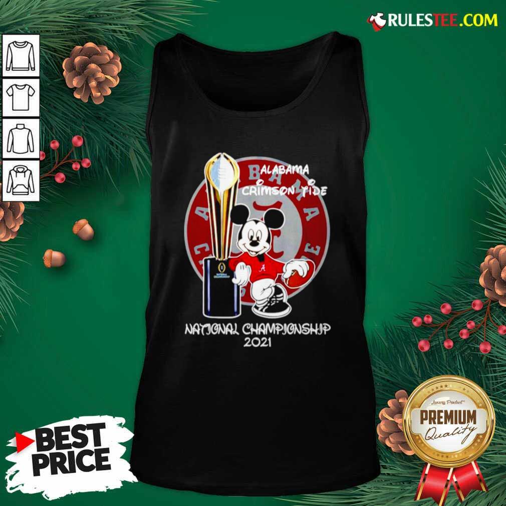 Good Alabama Crimson Tide Mickey Mouse NCAA National Championship 2021 Shirt - Image 4