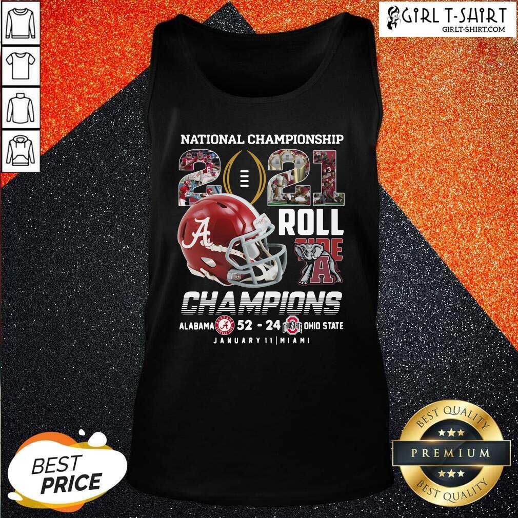 Good Alabama Crimson Tide National Championship 2021 Champion Alabama 52 24 Ohio State Shirt - Image 4