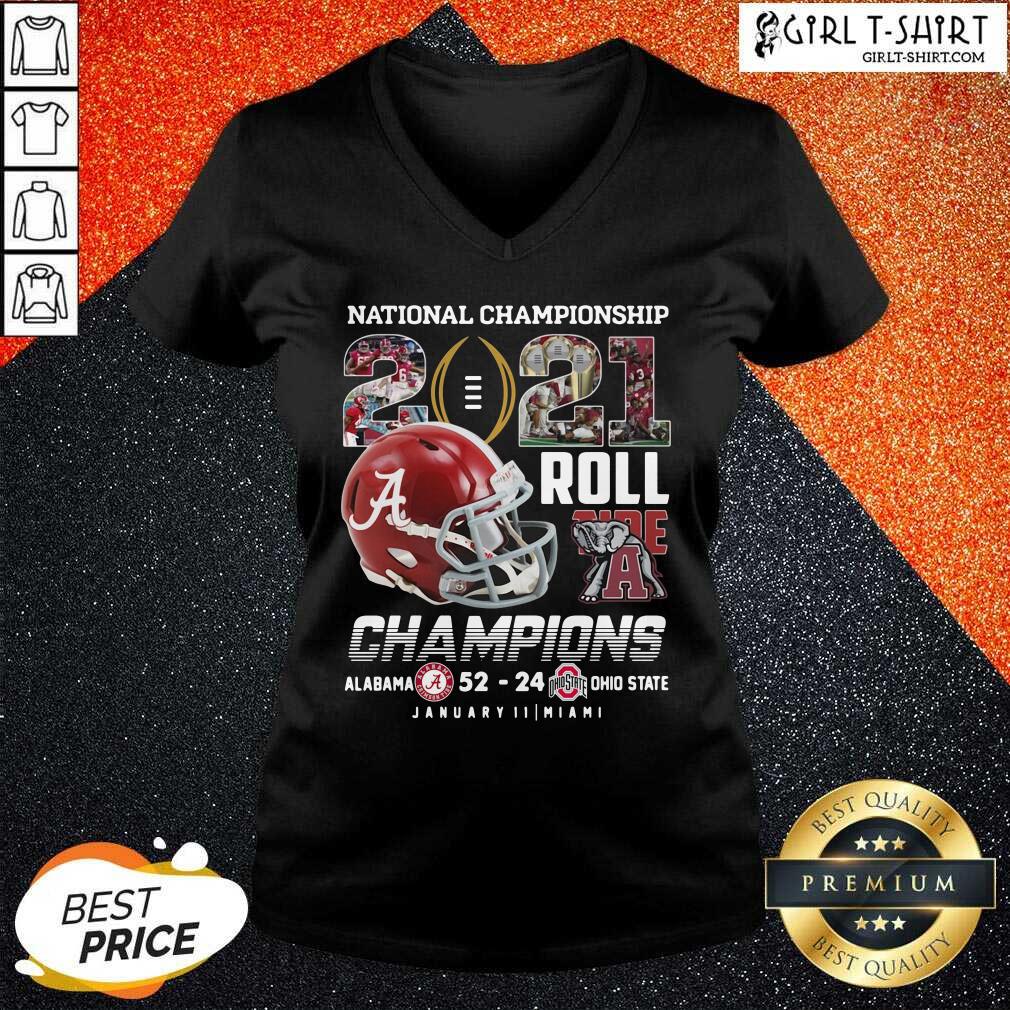 Good Alabama Crimson Tide National Championship 2021 Champion Alabama 52 24 Ohio State Shirt - Image 3