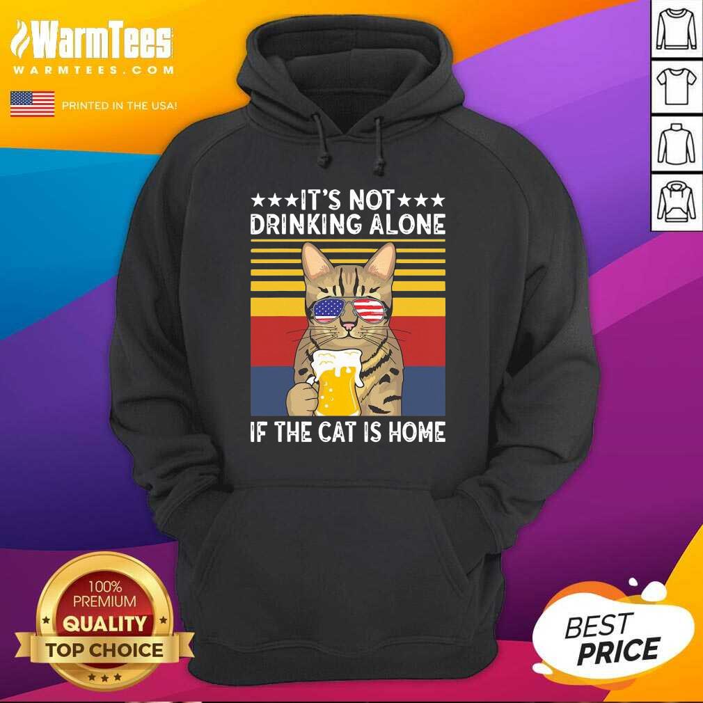 Good All I Need Is Beer And My Cat Its Too Peopley Outside Vintage Shirt - Image 2