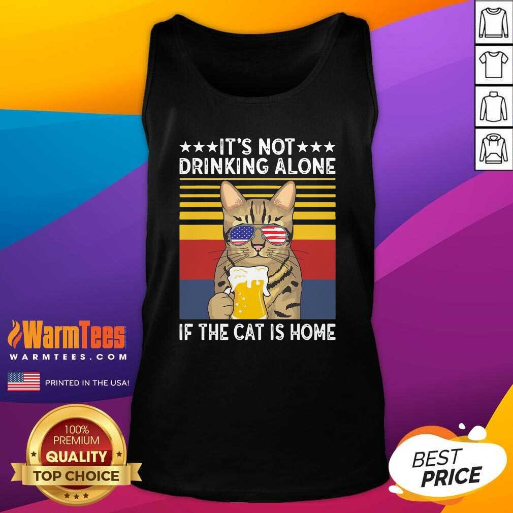 Good All I Need Is Beer And My Cat Its Too Peopley Outside Vintage Shirt - Image 4