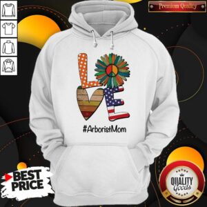 Alternative view of Good Arborist Mom Love Heart Sunflower Vintage Shirt