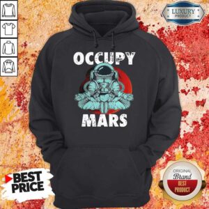 Alternative view of Good Astronaut Occupy Mars Yoga Shirt
