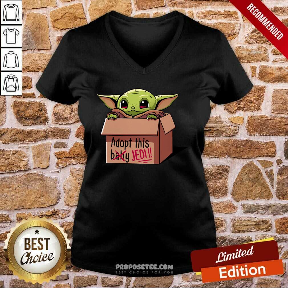 Good Baby Yoda Adopt This Not Baby This Jedi Shirt - Image 2