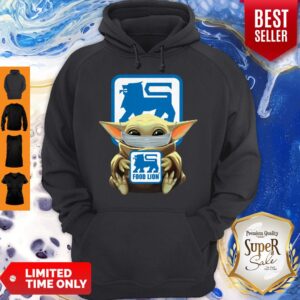 Alternative view of Good Baby Yoda Mask Hug Food Lion No Days Off Shirt