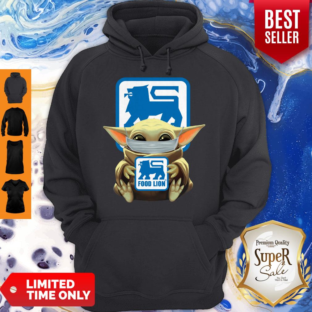 Good Baby Yoda Mask Hug Food Lion No Days Off Shirt - Image 2