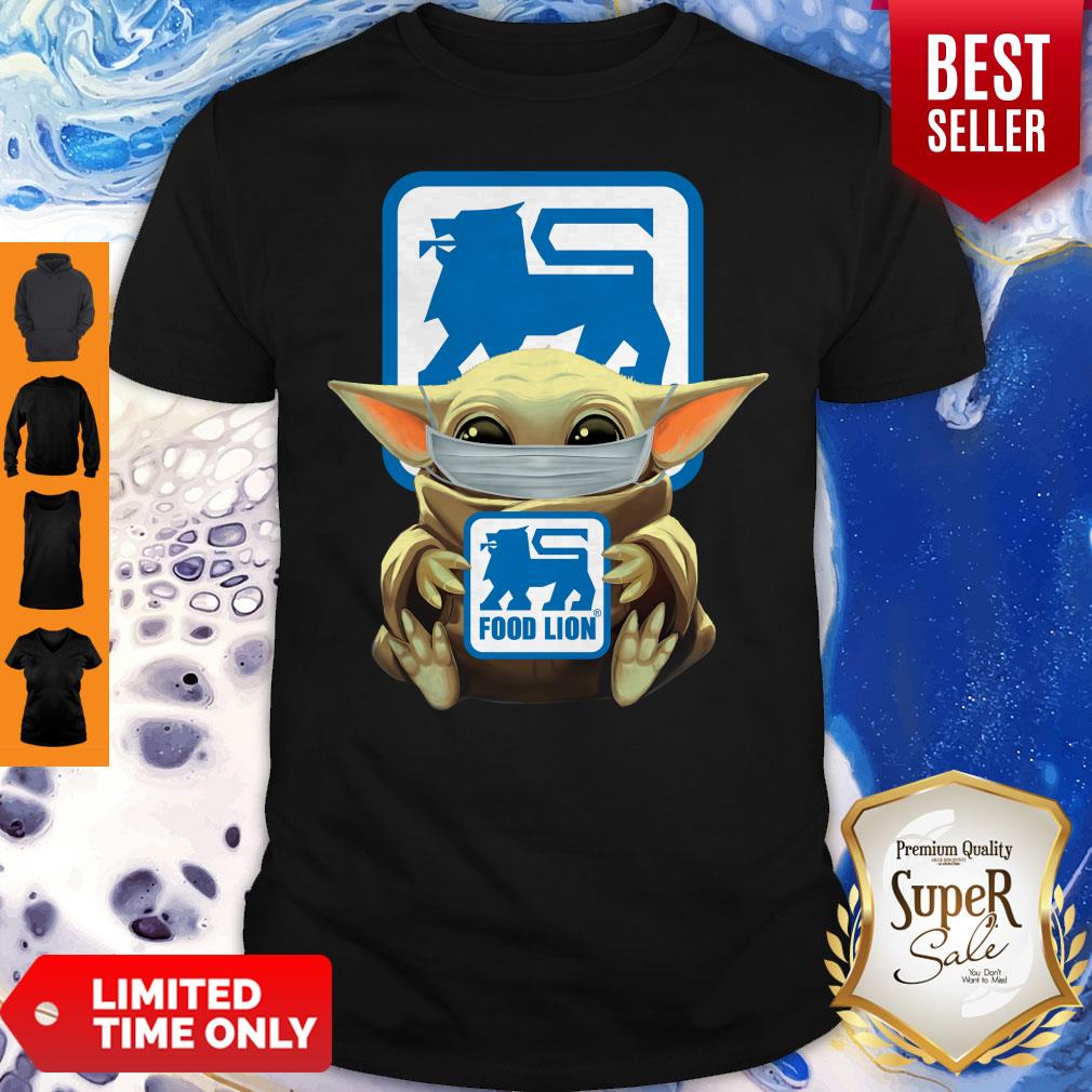 Good Baby Yoda Mask Hug Food Lion No Days Off Shirt