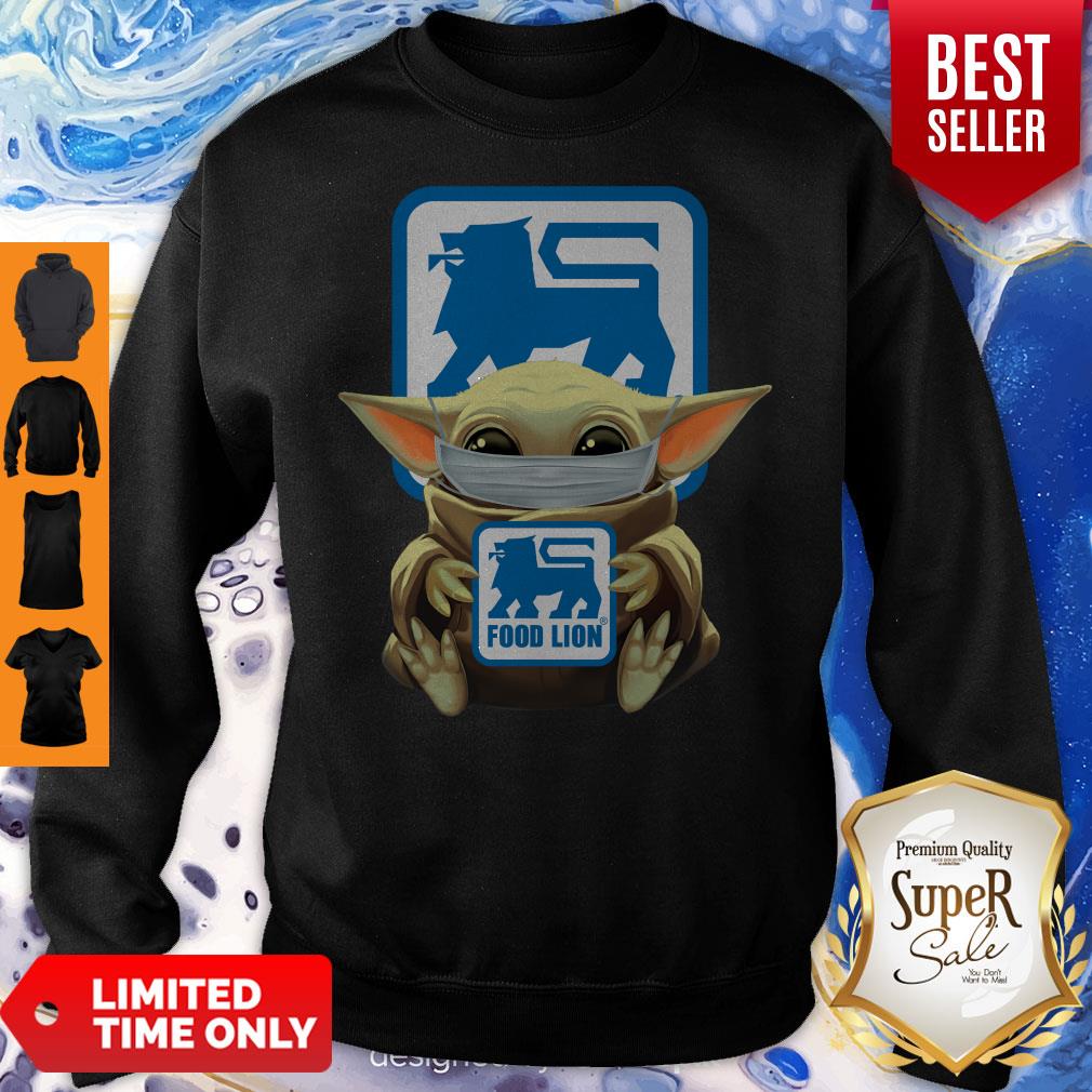Good Baby Yoda Mask Hug Food Lion No Days Off Shirt - Image 5