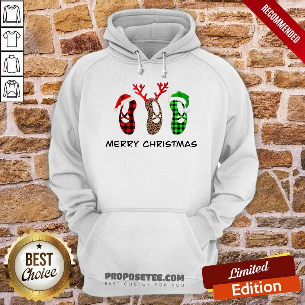 Good Ballet Shoes Santa Merry Christmas Shirt - Image 2