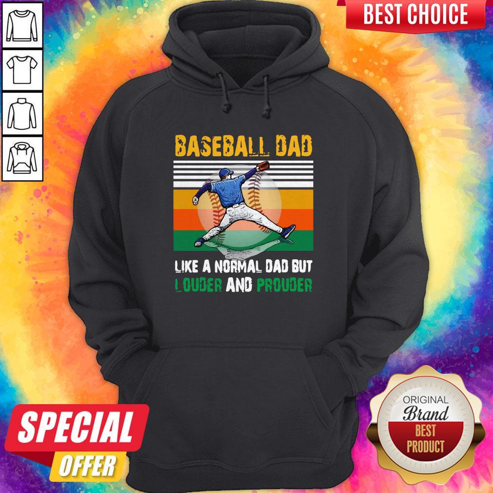 Good Baseball Dad Like A Regular Dad But Cooler Vintage Shirt - Image 5