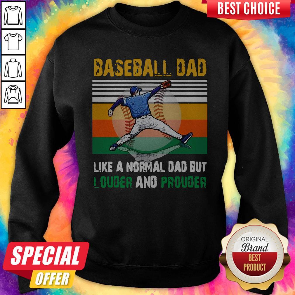 Good Baseball Dad Like A Regular Dad But Cooler Vintage Shirt - Image 4