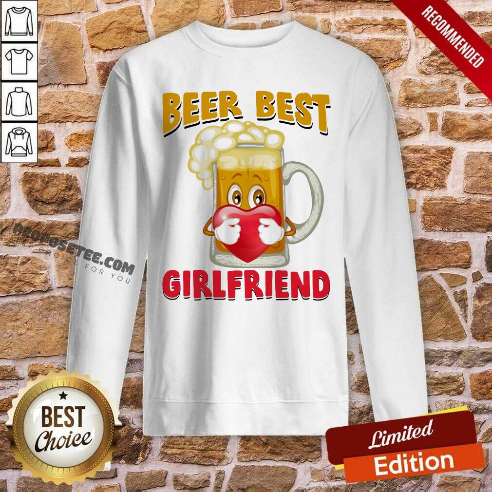 Good Beer Best Girlfriends Heart Shirt - Image 4