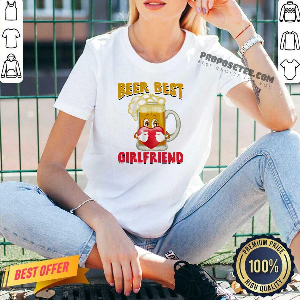 Good Beer Best Girlfriends Heart Shirt - Image 2