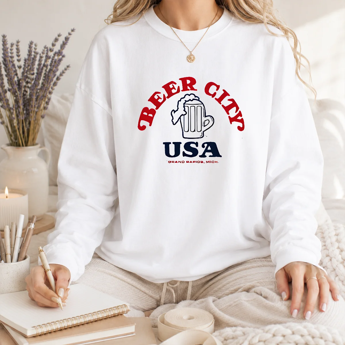Good Beer City USA Grand Rapids Michigan Shirt - Image 3